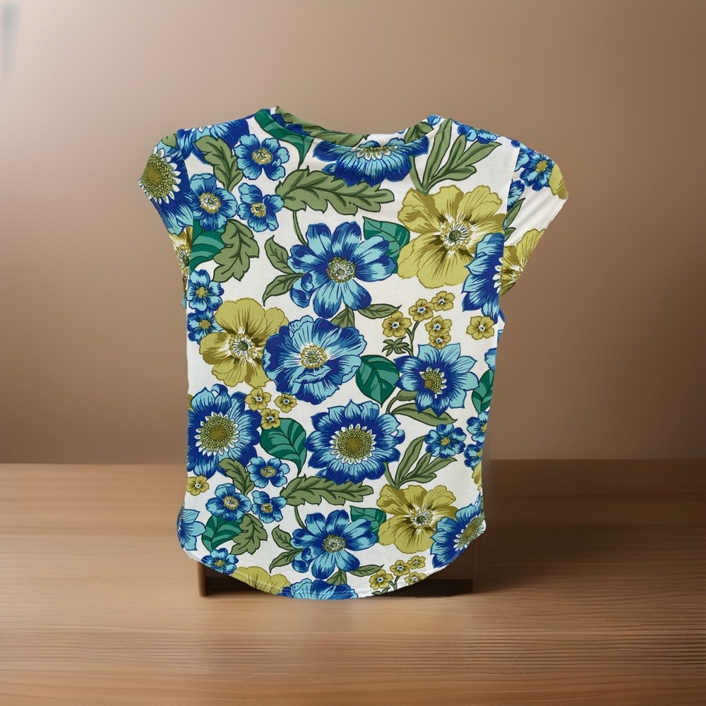 Blue Sol‎ Ladies Floral Blouse Size S